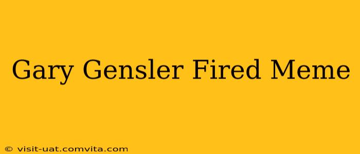 Gary Gensler Fired Meme